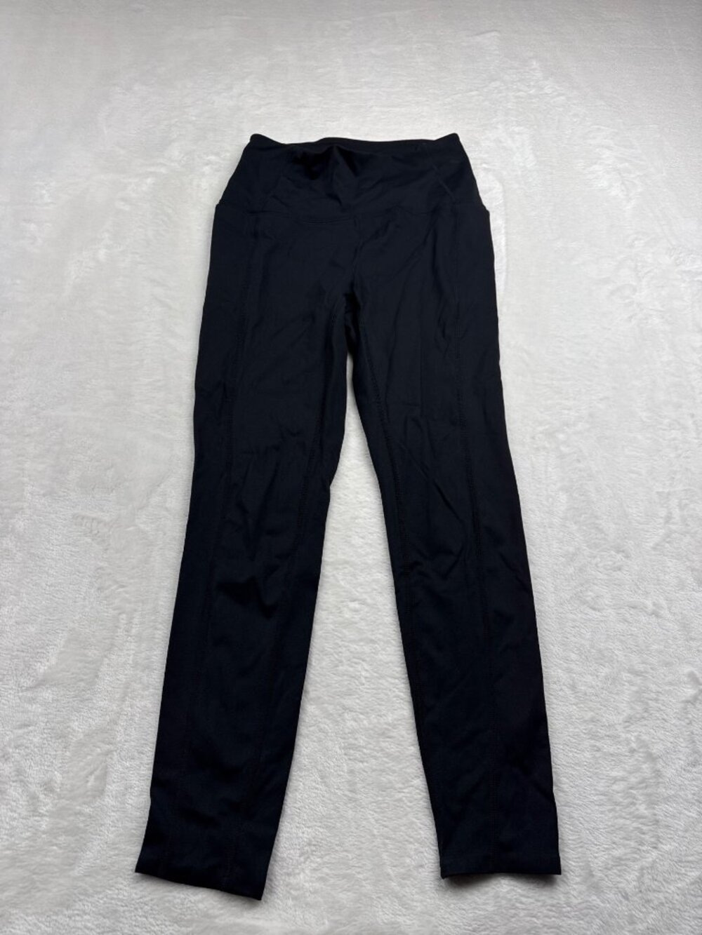 Danskin Womens Black High-Waist Leggings Small Nylon Spandex Blend